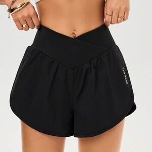 SHEIN Black High-Waisted Athletic Shorts